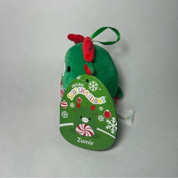 NWT Squishmallows Christmas Ornament Zumir The Peppermint Moose - Picture 5 of 5
